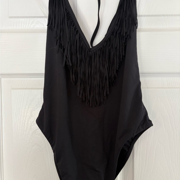 l*space Black Fringe One-Piece Swimsuit - Picture 5 of 10